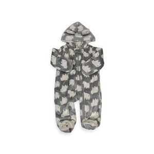 Cozy Baby Hooded Thick Jumpsuit Polar Bear Print for Cold Weather 3M By Carters